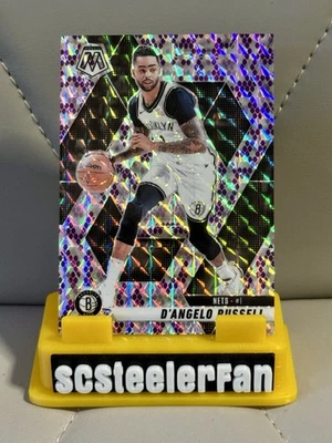 2024-25 Panini Mosaic D'Angelo Russell Purple Kobe Snakeskin /24 SSP - Image 1 of 2
