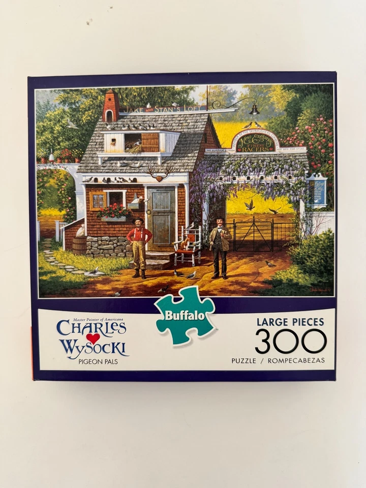 Charles Wysocki Buffalo Games 300 piezas grandes rompecabezas amigos palomas Foto 1 de 1