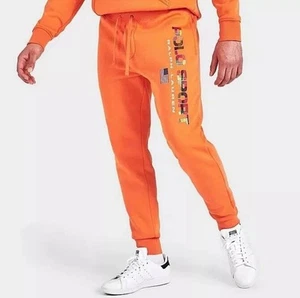 Polo Ralph Lauren Orange Polo Sport Fleece Jogger Pant 710858450002 Men Sz L New - Picture 1 of 5