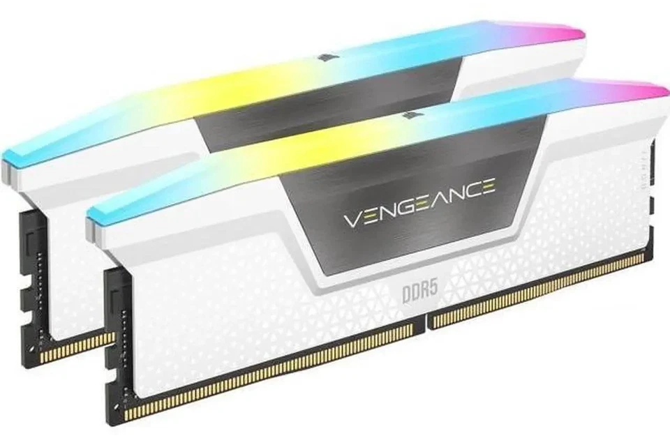 CORSAIR VENGEANCE RGB 32GB 2x16GB DDR5 6000 CL36 Desktop Memory Intel XMP SEALED - Image 1 of 1