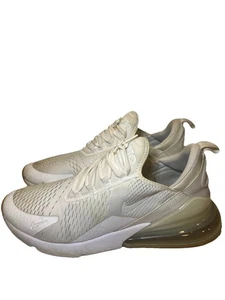 Nike AIR MAX 270 Mens Running Shoes DC1702 100 Triple Walking White Gum Size 14 - Picture 1 of 9