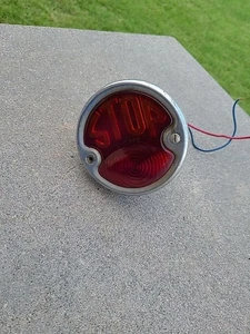 Antique STOP Tail Light 1920s, Brown Bi-lite, Rat Rod, Ford - Picture 1 of 10