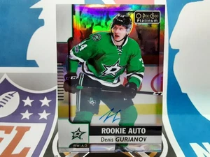 🏒2017-18 O-Pee-Chee Platinum Rookie Rainbow Auto Denis Gurianov RC #R-DG - Picture 1 of 4