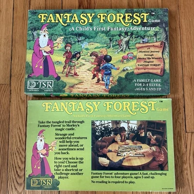 TSR Fantasy Forest Board Game 1980 VTG Rare HTF Dungeons Dragons Missing 1 card? - Image 1 of 4