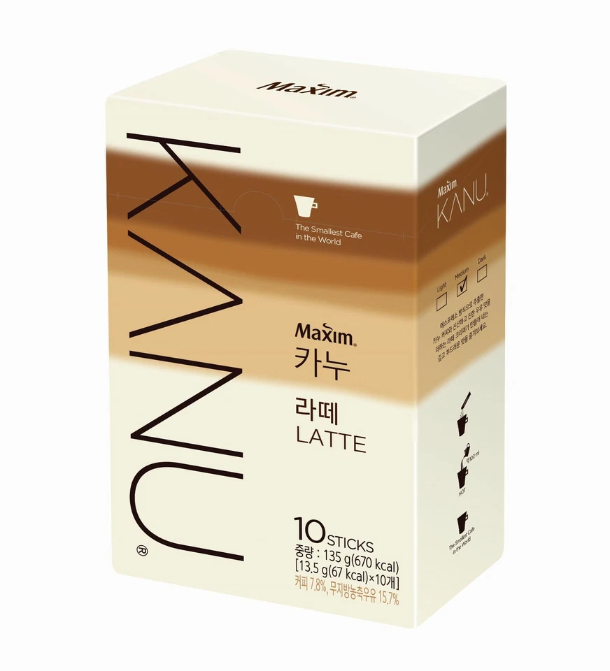 Maxim Kanu Latte Premiun Coffee Mix Korean Instant Gong You 600g 50sticks
