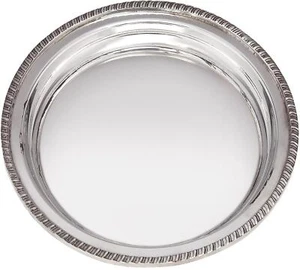 Salvador de bandeja de peltre con borde Gadroon redondo pequeño 170 mm perfecto para grabar - Imagen 1 de 4
