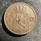 1867 NORWAY 1/2 SKILLING World Norwegian Coin Z982