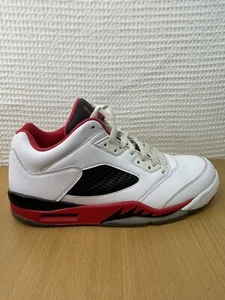 Scarpe Nike Air Jordan 5 Retro Low "Fire Red" 2015 819171-101 Uomo Taglia 11 - Foto 1 di 11