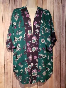 Maurices Damen Blumen Kimono Größe Small Medium vorne offen Überwurf - Bild 1 von 7