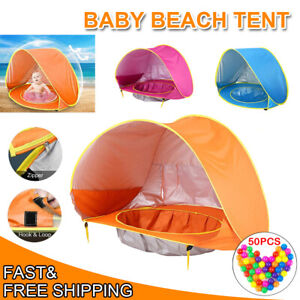 Pop Up Baby Play Beach Tent Shade Tent Detachable Baby Beach Sun Shade with Pool