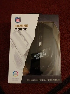 Official NFL Gaming Mouse - Carolina Panthers (RGB, 7200 DPI, Programmable) NEW - Picture 1 of 3