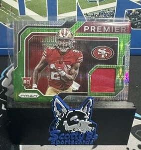 Camisetas Prizm Premier 2021 Pulsar verde neón #PJ-30 - Trey Sermon (RC) - 49ers - Imagen 1 de 3