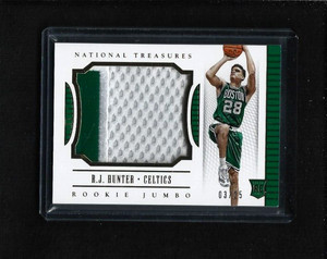 R.J. Hunter 2015-16 National Treasures ROOKIE JUMBO GOLD Patch #/25 Celtics RARE