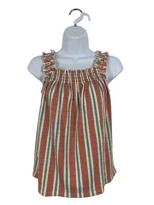 Regata listrada LC Lauren Conrad feminina gola quadrada sem mangas pequena - Imagem 1 de 4