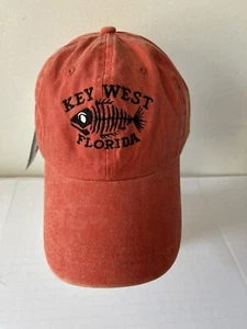 South Athletics Unisex “Key West Florida hat with adjustable strap Orange - Picture 1 of 7