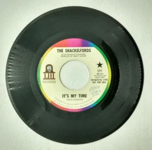 Shackelfords It's My Time / One More Time, Billy Brown - PROMO - 45 RPM (VG+) - Picture 1 of 2