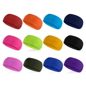 Sport Headbands for Women Men Sports Yoga Running Elastic Headbands Sweatbands - Picture 1 of 20