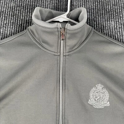 Pullover activo Lauren Ralph Lauren para mujer talla grande gris manga larga cremallera completa Foto 1 de 4