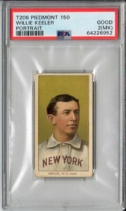1909-11 T206 Piedmont 150 - HOF Willie Keeler Portrait - PSA 2 (MK) - Great Card