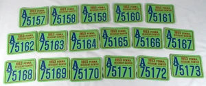 lot 17 Vtg 1953 Pa Pennsylvania Resident Hunting Licenses Consecutive Numbers - Picture 1 of 8