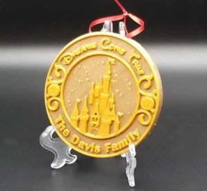 Personalized Family Name Main Street Disney Castle Inspired Christmas Ornament - Picture 1 of 10