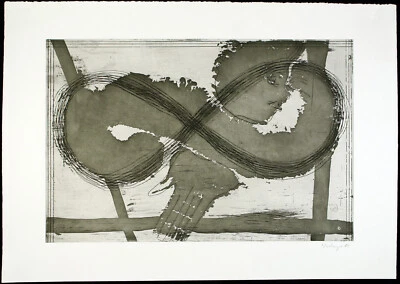 "Sanktion", 1984. Grosse Radierung Thomas WACHWEGER (1943-2015 D), handsigniert - Bild 1 von 3