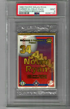 1996 Pacific McCormick Brookshire Cello Pack Nolan Ryan PSA 9