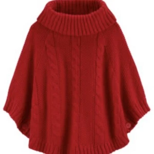 Carter’s Girls Red Cable Knit Poncho Sweater Cotton blend Size 6 New w/t - Picture 1 of 6