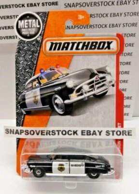 2017 MATCHBOX BLACK '51 HUDSON HORNET SHERIFF, MBX #57, NICE CARD, VHTF - Image 1 of 4