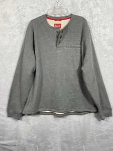 Coleman Thermal Fleece Lined Shirt Men Sz XXL LS Gray Warm Outdoor Snap pocket - Picture 1 of 6