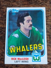 1981-82 TOPPS NHL HOCKEY #E108 RICK MACLEISH HARTFORD WHALERS