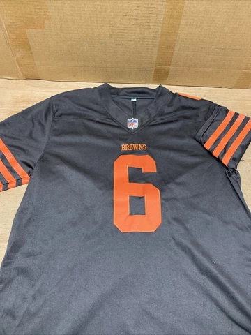 Cleveland Browns Baker Mayfield 6 Browns Jersey Sewn Size Large Cover