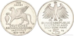 ALEMANIA 5 marcos plata 1979 S/C Instituto Arqueologico Aleman - 5 mark silver - Imagen 1 de 1