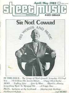 Sheet Music Magazine April May 1983 Easy Organ Sir Noel Coward Endless Love - Picture 1 of 7
