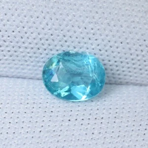 Gemme apatite naturale verde blu verde blu migliore lampadario ""Paraiba Hug"" - ovale!!!! - Foto 1 di 3