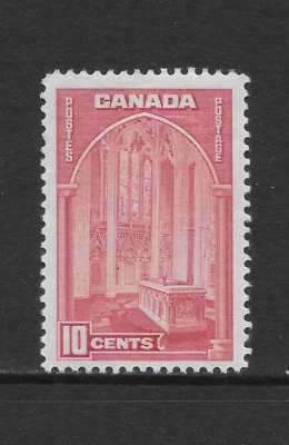 CANADA SCOTT 241 MH F/VF - 1938 10c DK CARMINE ISSUE - MEMORIAL CHAMBER - Image 1 of 2