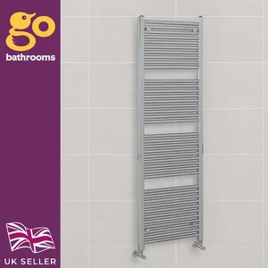 Bathroom Heated Towel Rail Radiator Straight Ladder Heating Chrome Rad 1800x600 - Picture 1 of 10