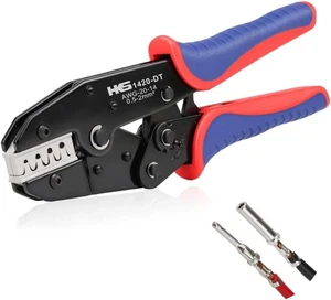 Herramienta de crimpado HKS 20-14AWG tamaño 16 20 Deutsch DTM (YF-1420DT) - barril abierto - Imagen 1 de 7