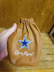 Dallas Cowboys Crown Royal Leder Tasche mit Reißverschluss Fußball Sammlerstück gemütlich - Bild 1 von 7