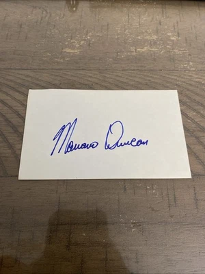 Tarjeta autógrafa índice Mariano Duncan 3x5 Foto 1 de 4