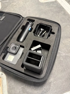 GoPro Hero 5 Black Edition Action Camera with accessories and batteries - Image 1 of 2