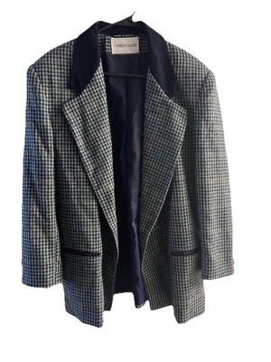 Talla 12 - Charles Klein - Chaqueta de traje multicolor - Limpieza en seco se siente como lana. Foto 1 de 4