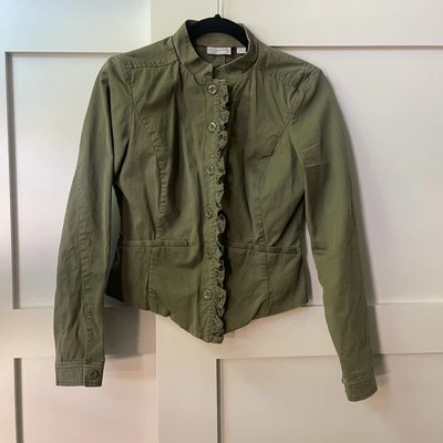 Chaqueta Preppy verde oliva para mujer New York Company talla S Foto 1 de 4
