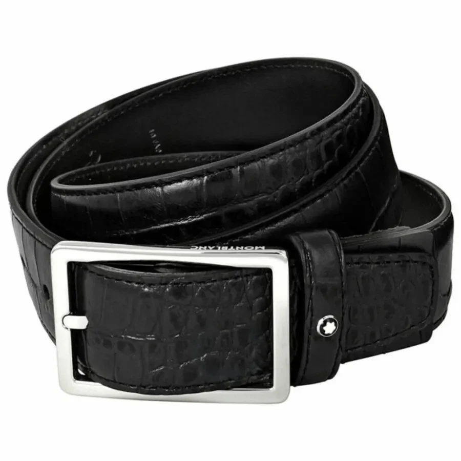 Nuevo Cinturón Montblanc Casual Cuero Negro 112935 Foto 1 de 1