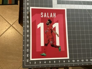 Póster de la superestrella del fútbol #11 Mohammed Salah 8 X 11 - Imagen 1 de 2