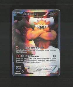 Landorus BW43 Blanco y Negro Arte Completo Estrella Negra Promo Holo Tarjeta Pokémon DMG - Imagen 1 de 10