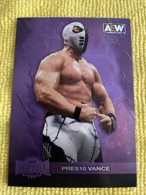 2022 AEW Skybox Metal Pres10 Vance #57 Purple Spectrum 056/199 - Image 1 of 2