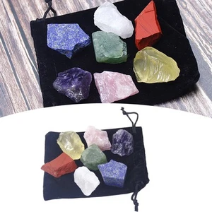 7x Crystal Stones Large Meditation Heal Stone Wire Wrapping Topaz Rock - Picture 1 of 8