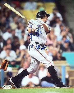 Brandon Belt signed 8x10 photo Insc "1st ML HR" , SF Giants, WS Champs, All Star - Picture 1 of 4