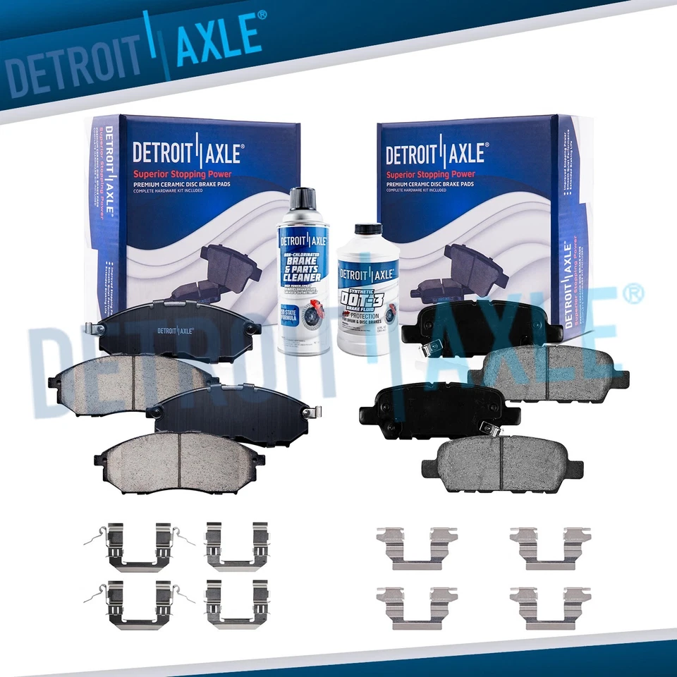 Pastillas de freno delanteras traseras cerámicas para Infiniti EX35 FX35 G25 M35 QX70 Nissan 370Z Foto 1 de 4